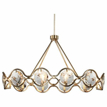 CRYSTORAMA 10 Light Distressed Twilight Eclectic/Crystal/Glam Chandelier QUI-7629-DT